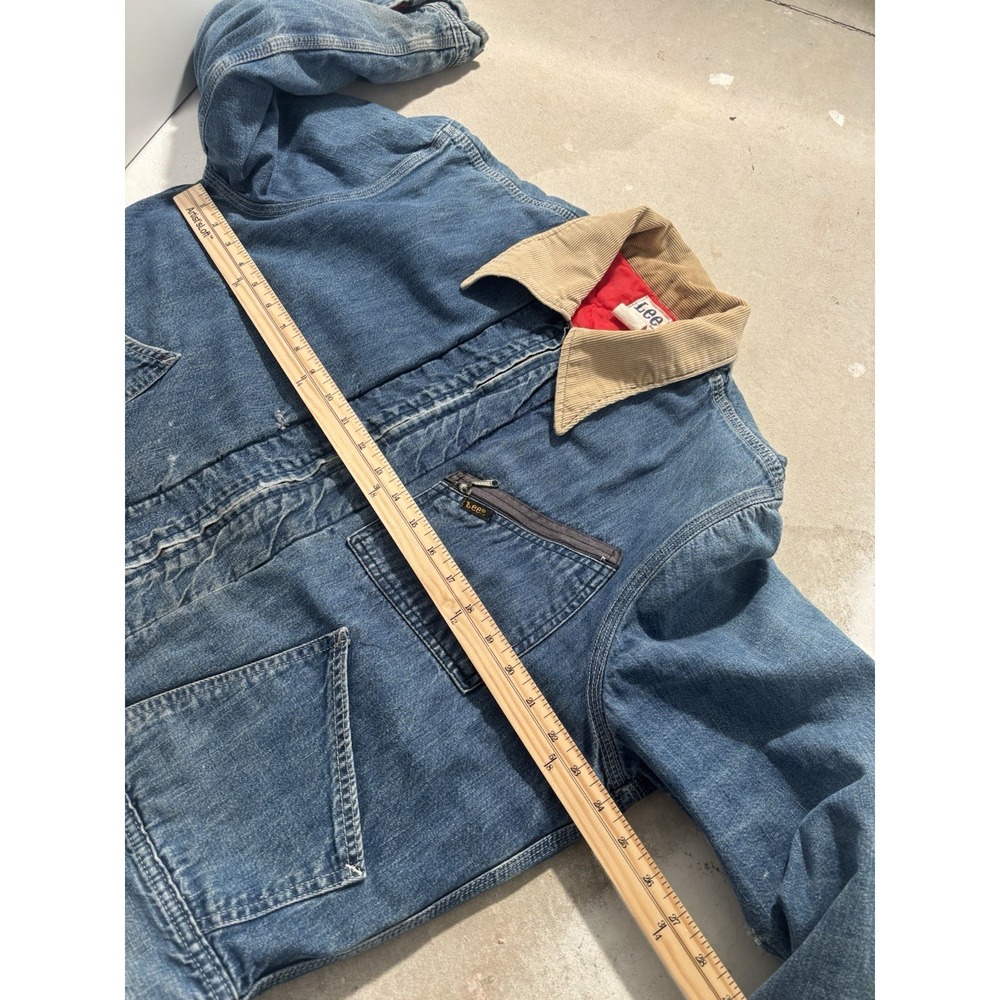 vintage 60s lee 91-b denim jacket trucker lined - Picture 7 of 11